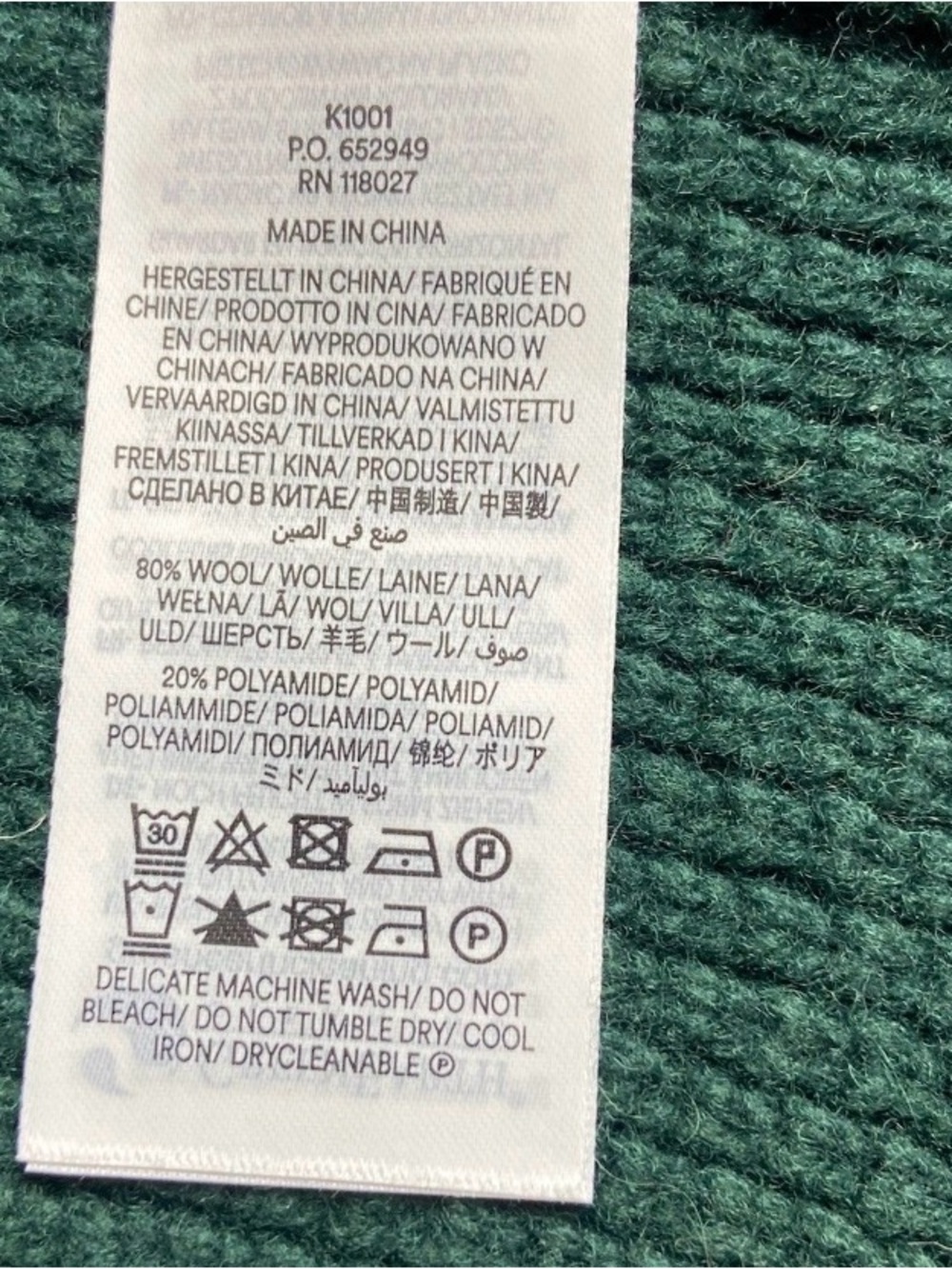 Boden Wool Cardigan Sweater Button Women’s Size 4 Excellent Condition Dark Green - Picture 7 of 8